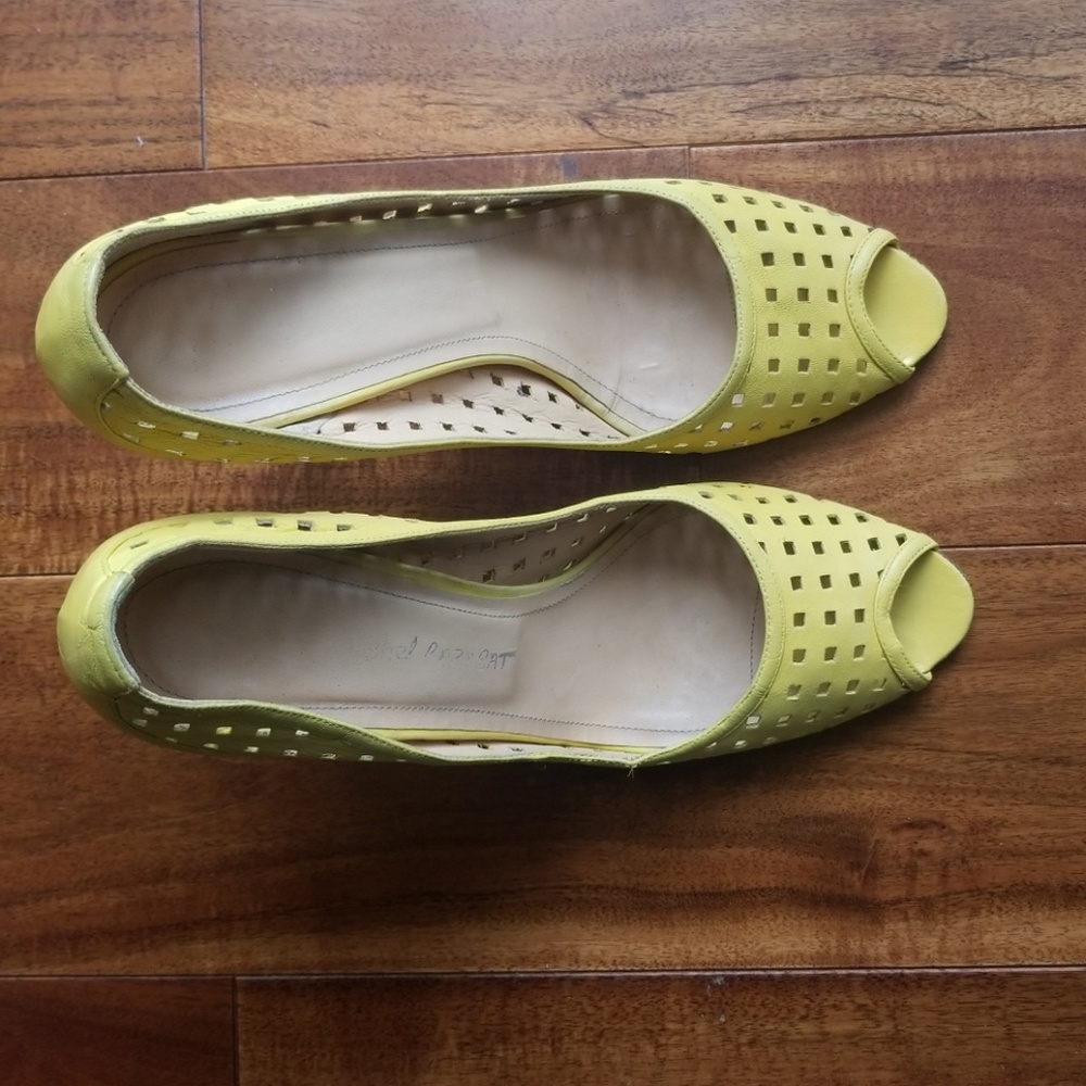 Jean-Michel Cazabat yellow high heels